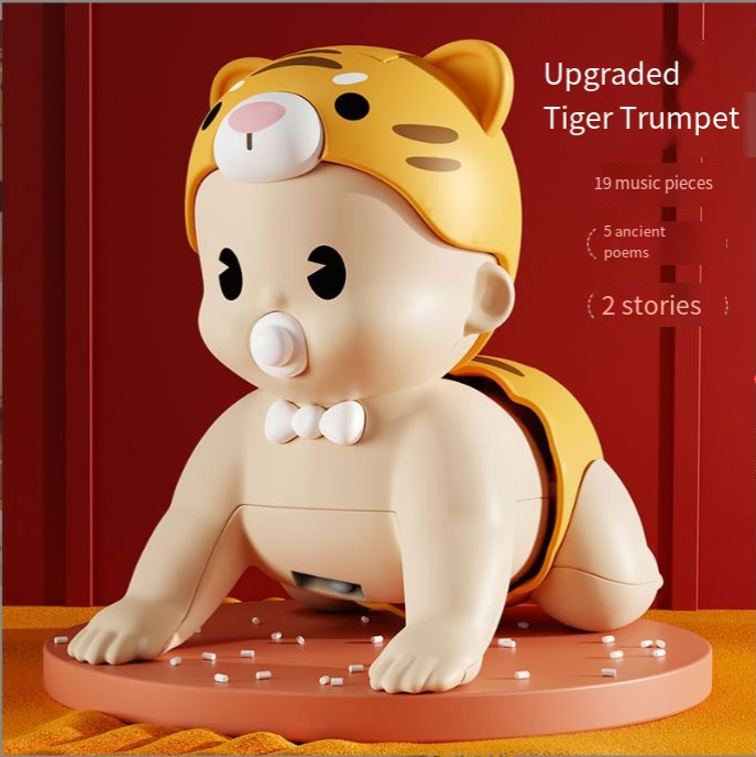 Electric Baby Toy that Sings Walks and Climbs remote control climbing baby in playful setting