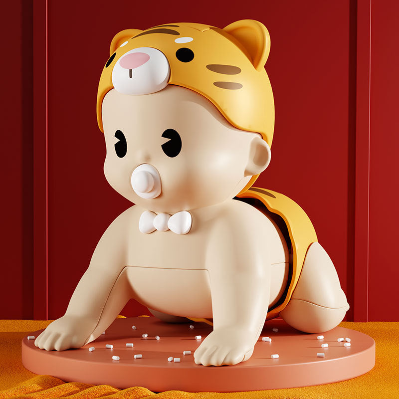 Electric Baby Toy that Sings Walks and Climbs remote control climbing baby in playful setting